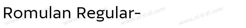 Romulan Regular字体转换